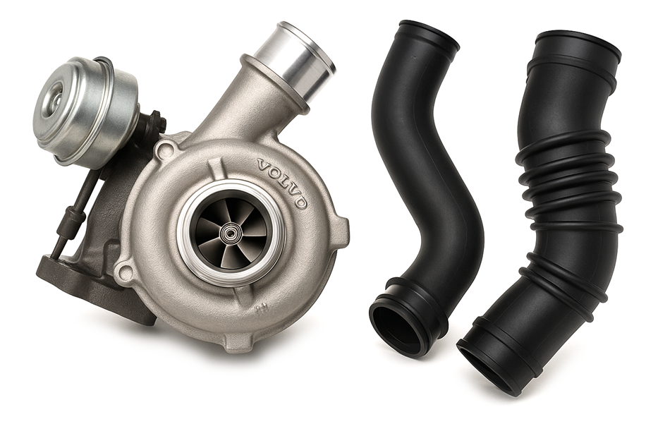 Turbosprężarka, przewody