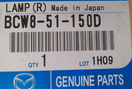 Lampa tylna prawa zespolona Mazda 3 BL 2008-2011_BCW851150D