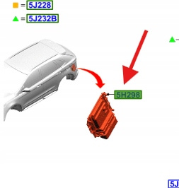 MODUŁ ADBLUE FORD OE 2598311 _ KV6A-5H298-CF