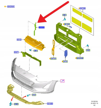 KIEROWNICA POWIETRZA PRAWA 2.0L ECOBLUE FOCUS 18- 2206754 _ JX6B-8310-DA