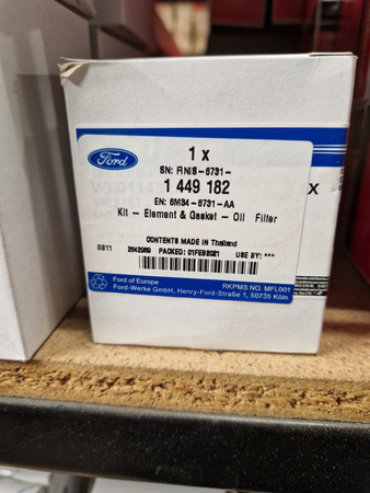 FILTR OLEJU FORD EVEREST RANGER Mk5 _ 1449182 _  6M34-6731-AA