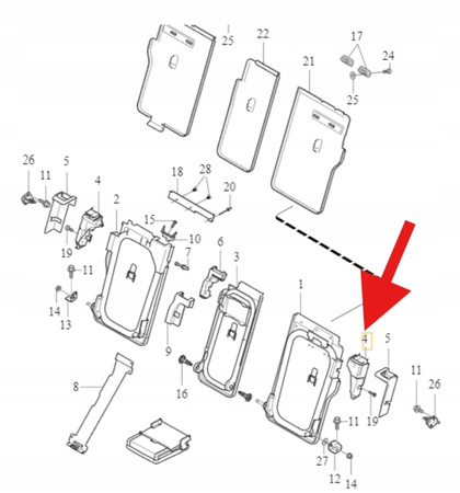 ZAMEK KANAPY LEWY TYŁ BEŻOWY VOLVO V60 V70 XC60 XC70 OE 39852156