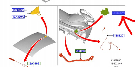 ANTENA GPS SYNC 3 FORD MONDEO Mk5 2016-22 OE _ 2085034 _ HK7T-19C175-CA  