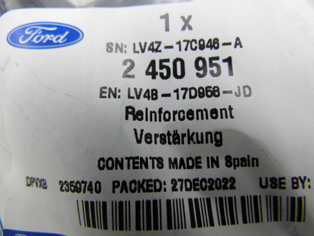 ŚLIZG ZDERZAKA PRZÓD PRAWY FORD KUGA Mk3 2020- OE 2450951 _  LV4B-17D958-JD