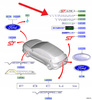EMBLEMAT NAPIS "TITANIUM" TYŁ FORD BMAX KUGA 2012- 2195804 _ JX7B-42528-AA
