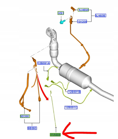 ŚWIECA ZAPŁONOWA UKŁADU DPF FORD 2.0 2.2 TDCI OE _ 1892119 _ AU71-5L259-AA 