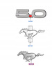 EMBLEMAT PRZEDNI FORD MUSTANG Mk6 2014-2019_1922925_FR3B-8A224-AD