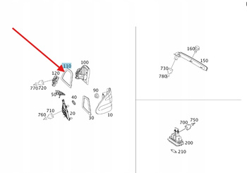 USZCZELKA LAMPY LEWY TYŁ MERCEDES E klasa W211 OE A2118260791