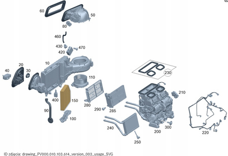 FILTR KABINY MERCEDES 192/206/232 A206 835 14 00