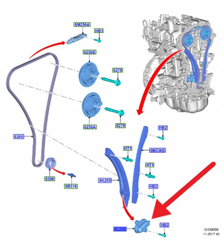 NAPINACZ ROZRZĄDU 1.5 ECOBOOST FORD KUGA Mk3 2020- 2247870 _ JX6G-6L266-BA
