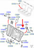 ZACZEP SIEDZENIA LEWY TYŁ FIESTA 2001- 2004 OE 1231481 _ 2S61-A61383-AET1DI