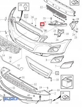 MOCOWANIE LAMPY LEWA STRONA VOLVO XC60 I 09-13r