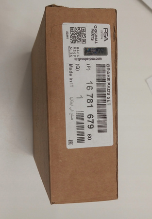 Klocki hamulcowe tylne Citroen/Peugeot C4 308 OE 1678167980