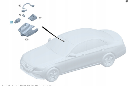 CZUJNIK SENSOR DESZCZU MERCEDES W205 W213 W238 W257 A2139009732