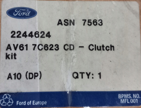 Zestaw naprawczy sprzęgła - Ford C-Max Ford Focus _ 2244624 _ AV61-7C623-CD