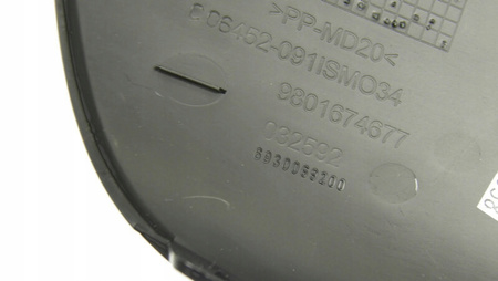 KRATKA HALOGENU LEWA CITROEN C4 PICASSO C4 SPACETOURER OE 9801674680