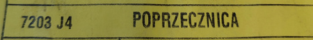 Belka zderzaka tył Citroen C4 Picasso 7203J4