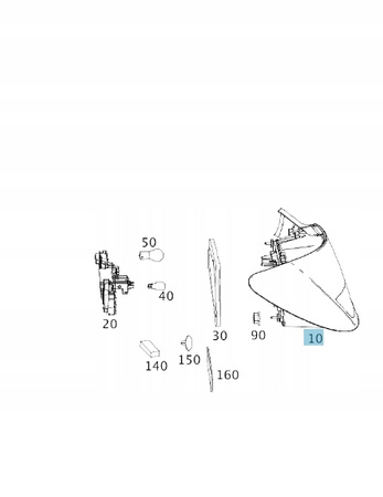 LAMPA TYŁ PRAWY MERCEDES-BENZ CLA COUPE C117 A1179060401