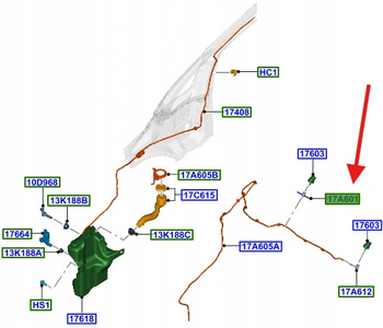 ZŁĄCZE DYSZY SPRYSKIWACZA 1009228 _ 96FG-17A601-AA