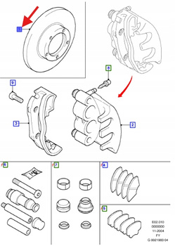 TARCZA HAMULCOWA PRZÓD 2256041 _ MEYC1J-1125-B2B
