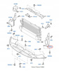 DEFLEKTOR CHŁODNICY LEWY FORD FOCUS Mk2 2003-2008_1252551_3M51-8311-AE