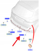 CZUJNIK PARKOWANIA PDC TYŁ FIESTA KUGA FOCUS 2011- 2489130 _ LT1T-15K859-AA