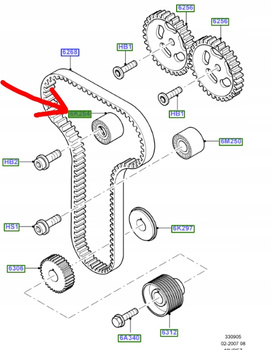 NAPINACZ ŁAŃCUCHA ROZRZĄDU FORD FOCUS Mk1 CONNECT_1328472_988M-6K254-AE