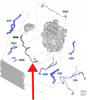 PRZEWÓD CHŁODZENIA WODY 2.3 EB FORD FOCUS 2019- 2386573 _ KX61-8C289-BAD