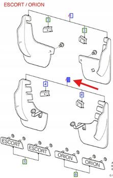 CHLAPACZ ESCORT ORION 1986 - 2001 1038344 _ A91AX-16D588-BC