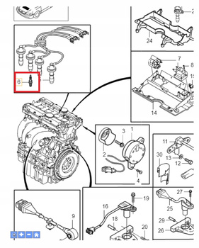 Świece zapłonowe Volvo S/V40 OE 272207