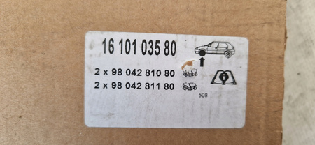 Zestaw klocków hamulcowych przednich Citroen OE 1610103580