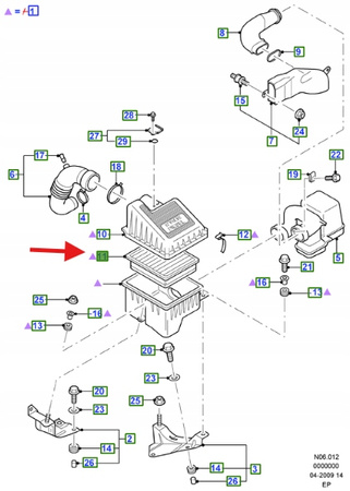 FILTR POWIERTZA FORD RANGER 1998-2012 1213440 _ XM3J-9601-AA