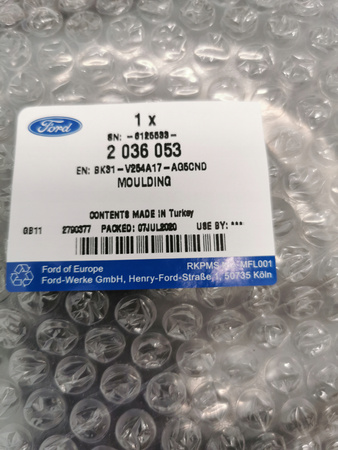 LISTWA LEWA ZEWNĘTRZNA FORD TRANSIT 2014- 2036053 _ BK31-V254A17-AG5CND