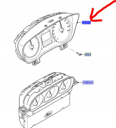 ZEGARY LICZNIK FORD FOCUS Mk2 C-MAX Mk1 2007-2010 _1516840_7U5T-10849-AC