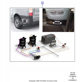 ZAWIESZENIE PNEUMATYCZNE TYŁ FORD TRANSIT Mk6 2006 _ 1670719 _ A66SX-5C308-AA