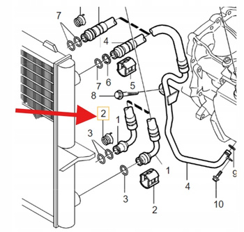 UCHWYT PRZEWODU OLEJU VOLVO XC90 XC70 2003- S60 2001- S70 V70 OE 9485149