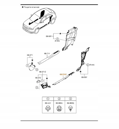 Nakładka lewa przednia progu - Mazda MX-30 DR_DN4J68720A02