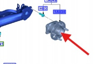 PIASTA ŁOŻYSKO KOŁA TYŁ FORD FIESTA 2008- 2012 1899042 _ DCP1-2C299-A1C