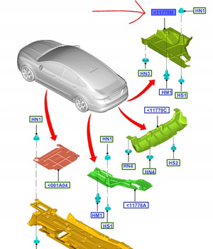 PŁYTA PODWOZIA PRAWA FORD MONDEO Mk5 BENZYNA _ 1861009 _ DG93-11779-DA