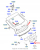 BLENDA KLAPY BAGAŻNIKA FORD MONDEO Mk4 SEDAN _ 1488749 _ 7S71-A43400-BAC3AD