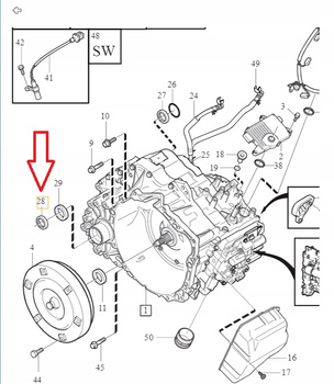Volvo OE 30751402 uszczelniacz półos
