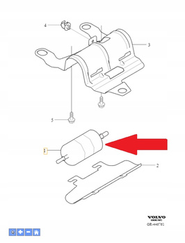 Filtr paliwa Volvo OE 32242191