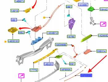 CZUJNIK OTWIERANIA KLAPY BAGAŻNIKA EDGE SMAX KUGA 2291777 _ CJ5T-14F680-TA