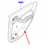 BOCZEK DRZWI TYŁ PRAWA FORD FOCUS 2007-2009 1513469 _ 4M51-A27406-FM1EX2