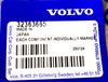 Zestaw oringów Wtryskiwacza Volvo S60, V60, V40 OE 32363665