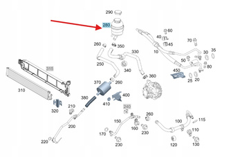 ZBIORNIK WSPOMAGANIA MERCEDES GT W190 SLS W197 W216 W221 OE A2214660302