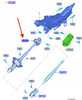 ŁĄCZNIK KOLUMNY KIEROWNICZEJ FORD MUSTANG 2021- 2569625 _ MR3V-3E751-AB