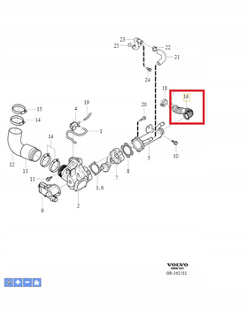 RURA EGR 2.4 DIESEL VOLVO C70 S60 S40 2006- XC60 XC70 V70 OE 8699422