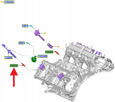 ŚWIECA ZAPŁONOWA 5.0 V8 FORD MUSTANG 2017- 2023- 2479493 _ LC3E-12405-BA