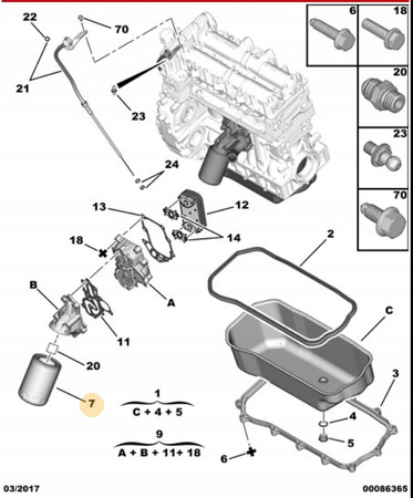Filtr oleju Citroen Jumper 3 OE 1613723280